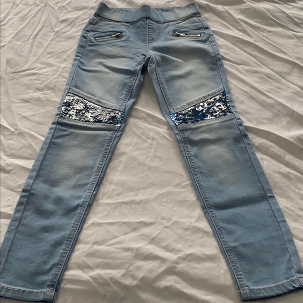 Justice girls skinny jeans 8 medium